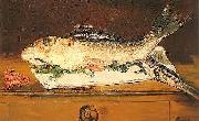 Edouard Manet Still-life, Salmon, Pike and Shrimps USA oil painting artist